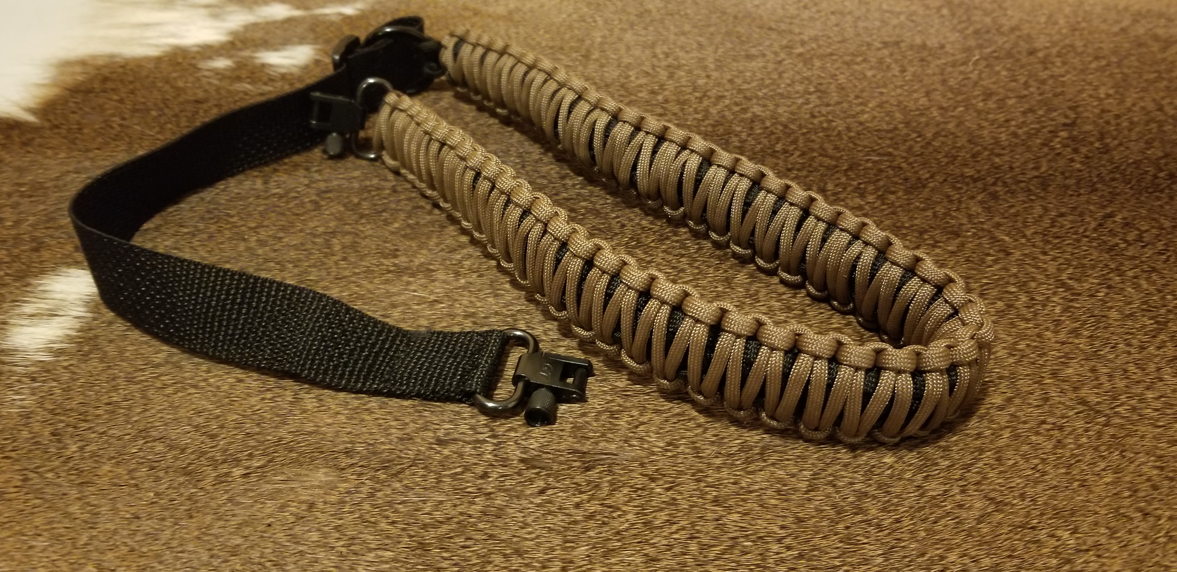 BLACK & STARRY NITE  ONE/TWO POINT ADJUSTABLE GUN SLING PARACORD 